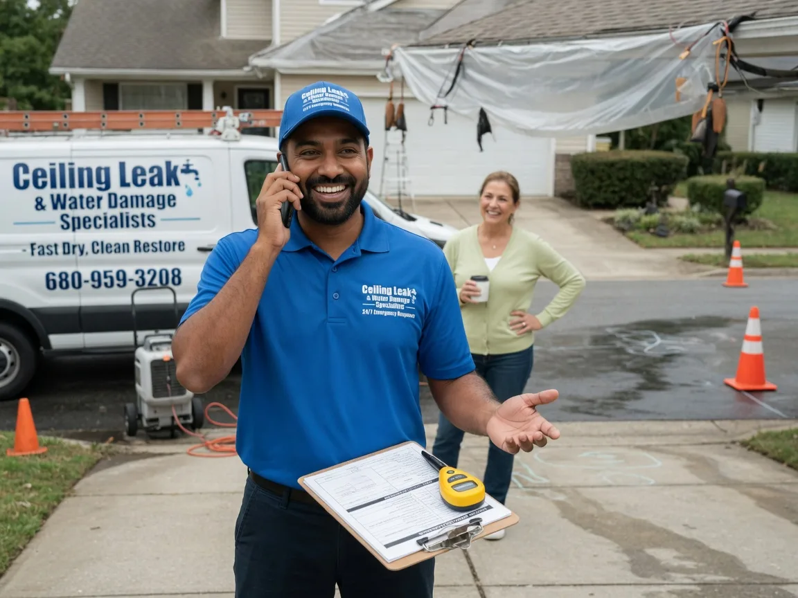 Ceiling Leak Cleanup Aquilla, TX FAQs